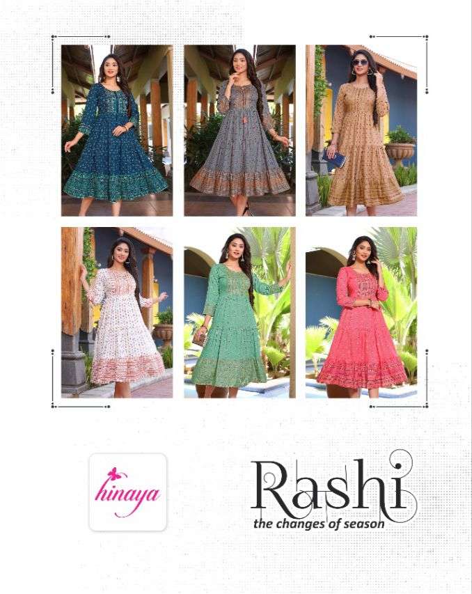 hinaya raashi vol 1 trendy long designer kurtis wholesale price surat