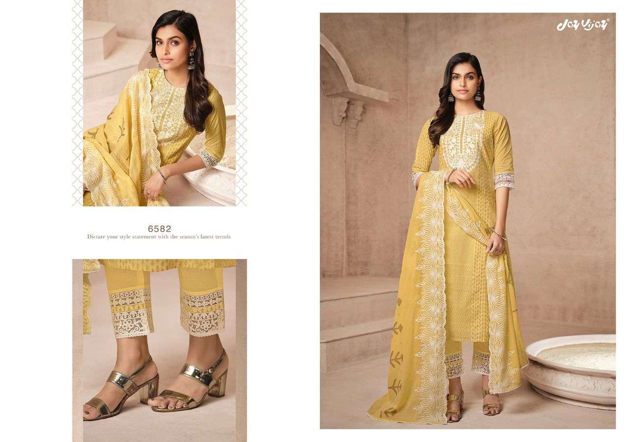 jayvijay new hits of vihana pure cotton designer look punjabi salwar suits collection wholesale price surat