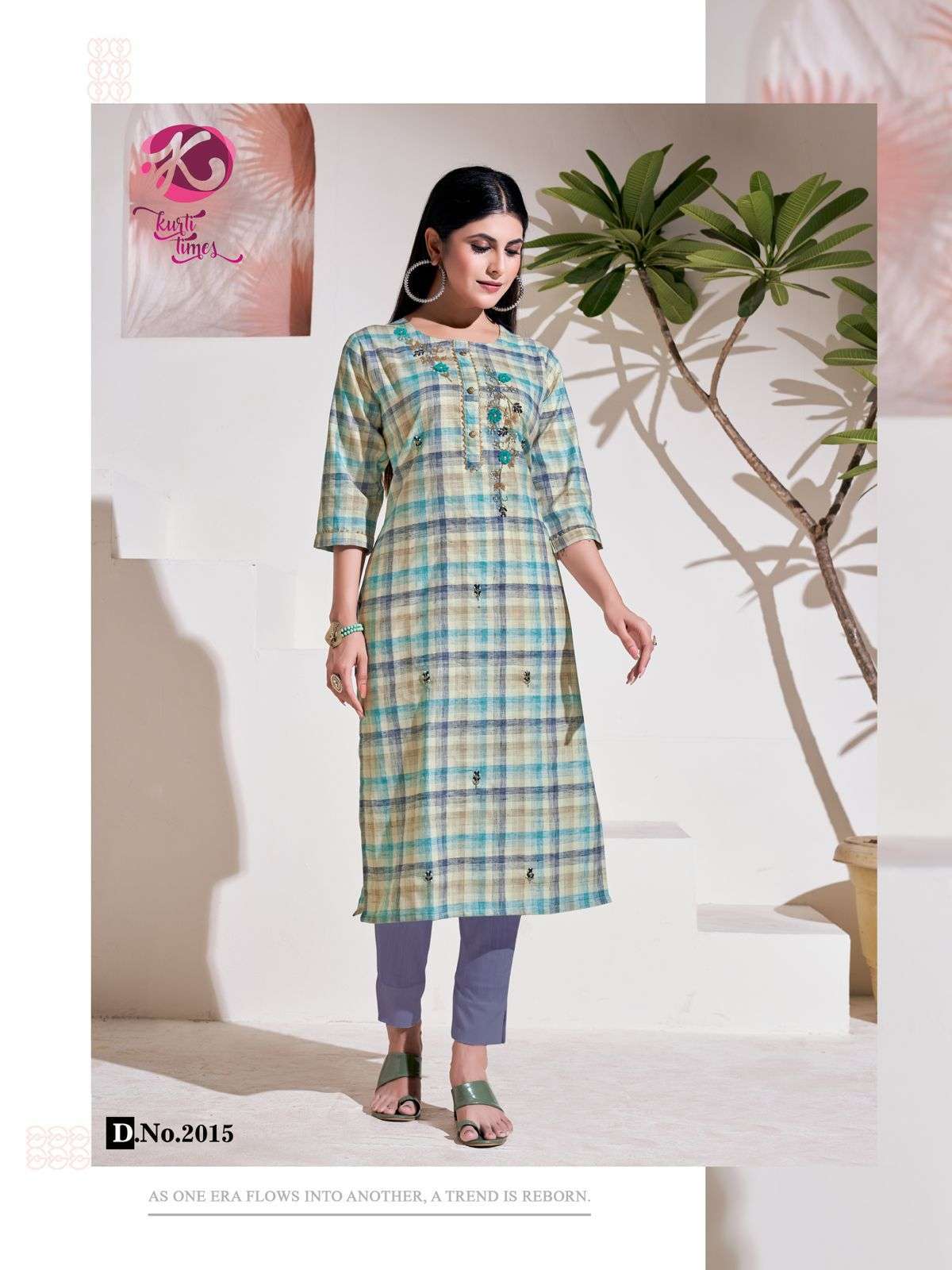 kurti times aayna vol 3 cotton fancy handwork designer kurtis wholesale price surat