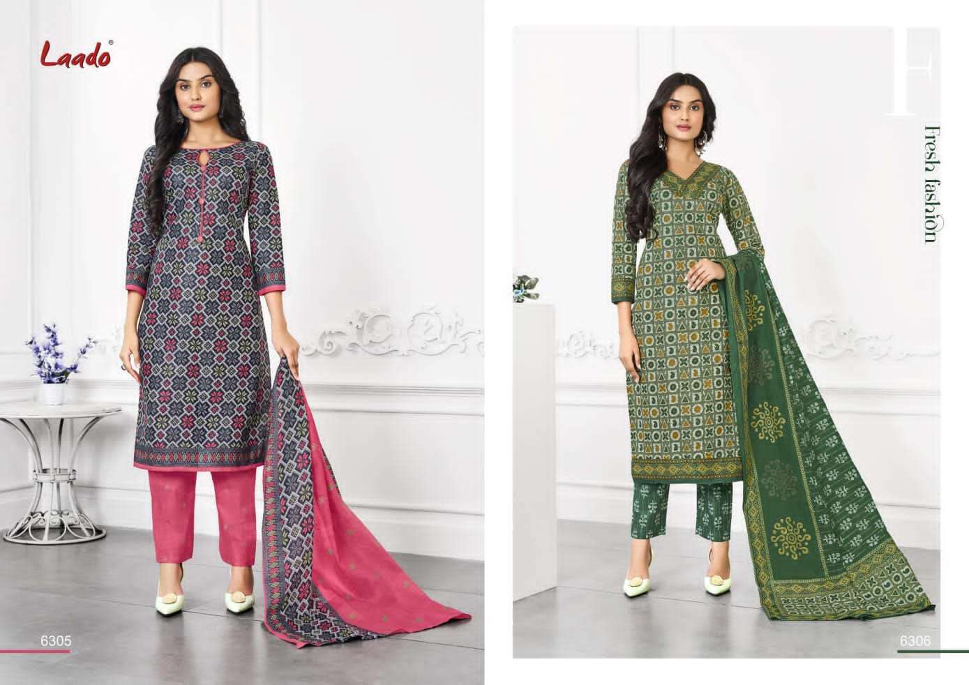 laado vol 63 pure cotton fancy salwar kameez catalogue online wholesale price surat