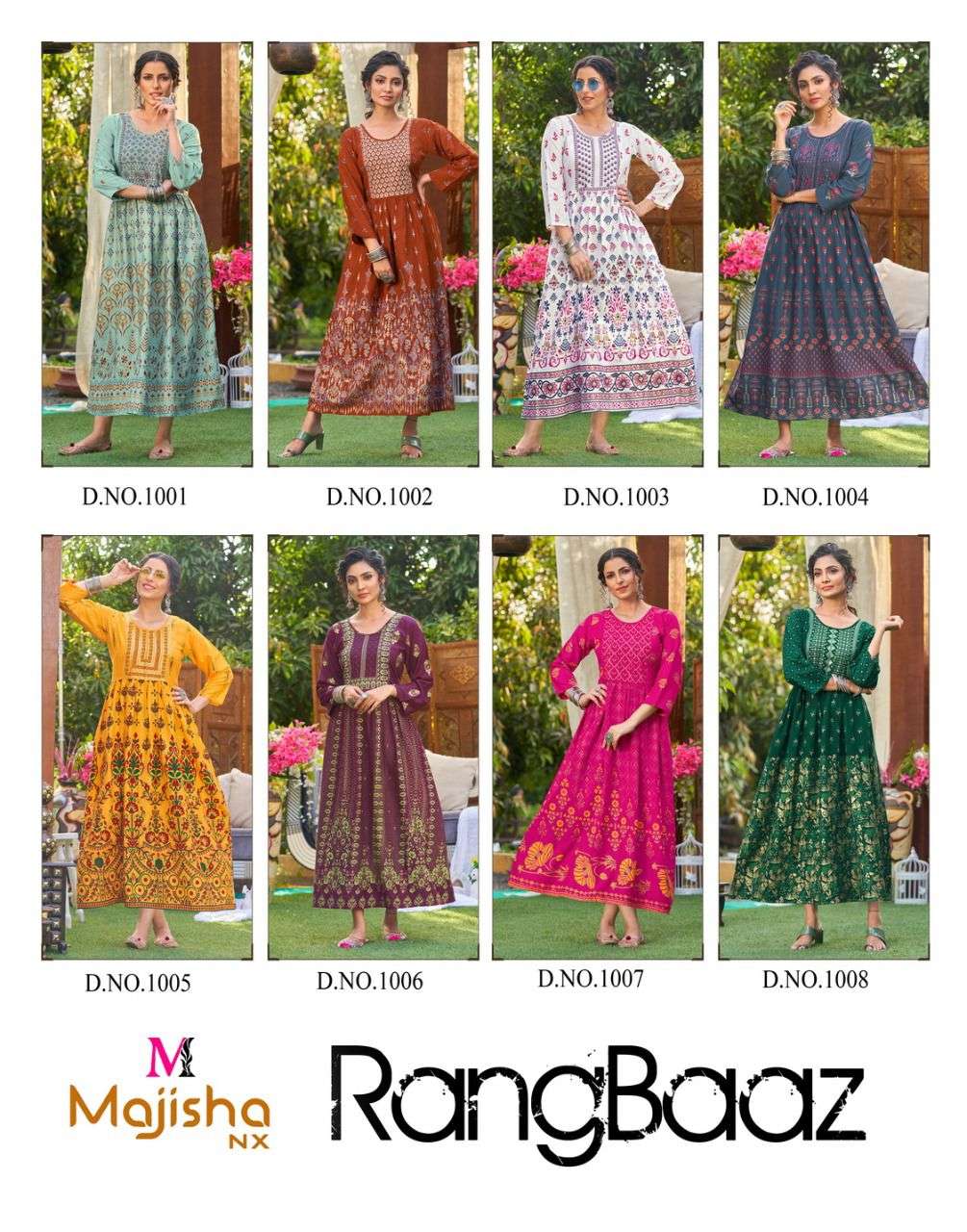 majisha nx rangbaaz latest catalogue wholesale online supplier surat