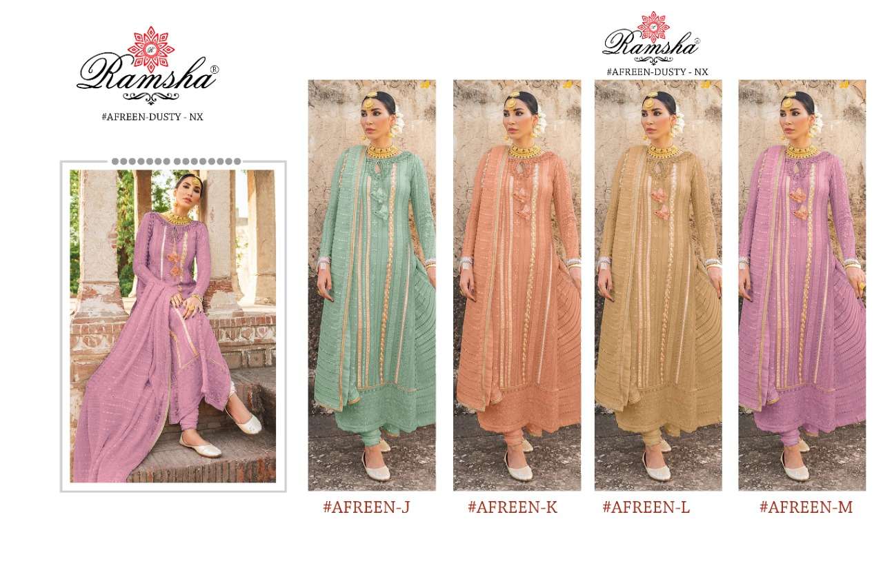 ramsha aafreen dusty nx colour edition salwar kameez wholesale price surat
