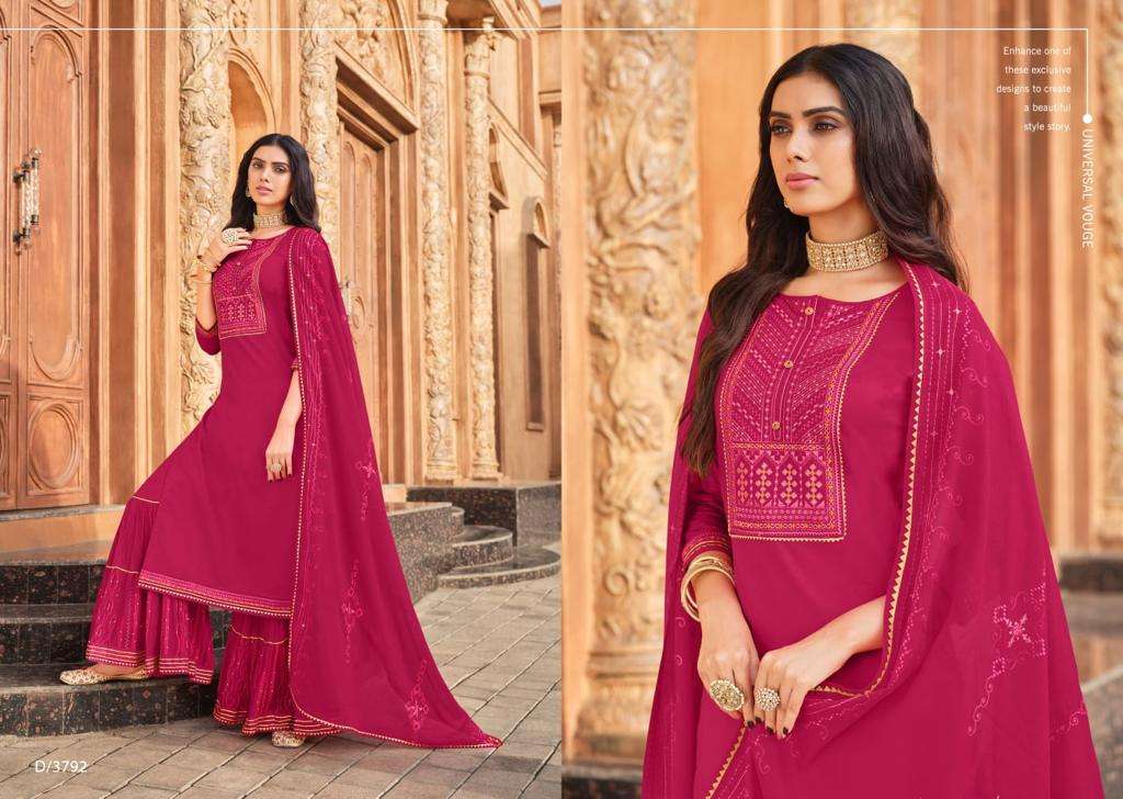 rangoon ghoomar dark 3791-3794 series pure cotton embroidered collection wholesale price surat
