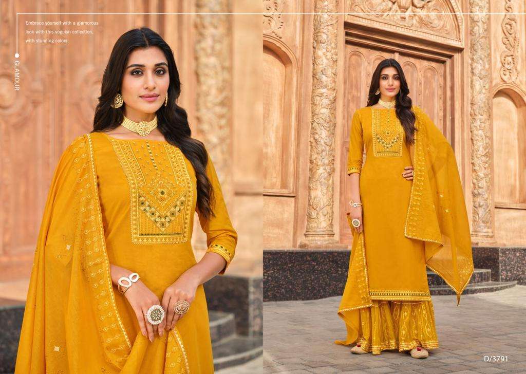 rangoon ghoomar dark 3791-3794 series pure cotton embroidered collection wholesale price surat