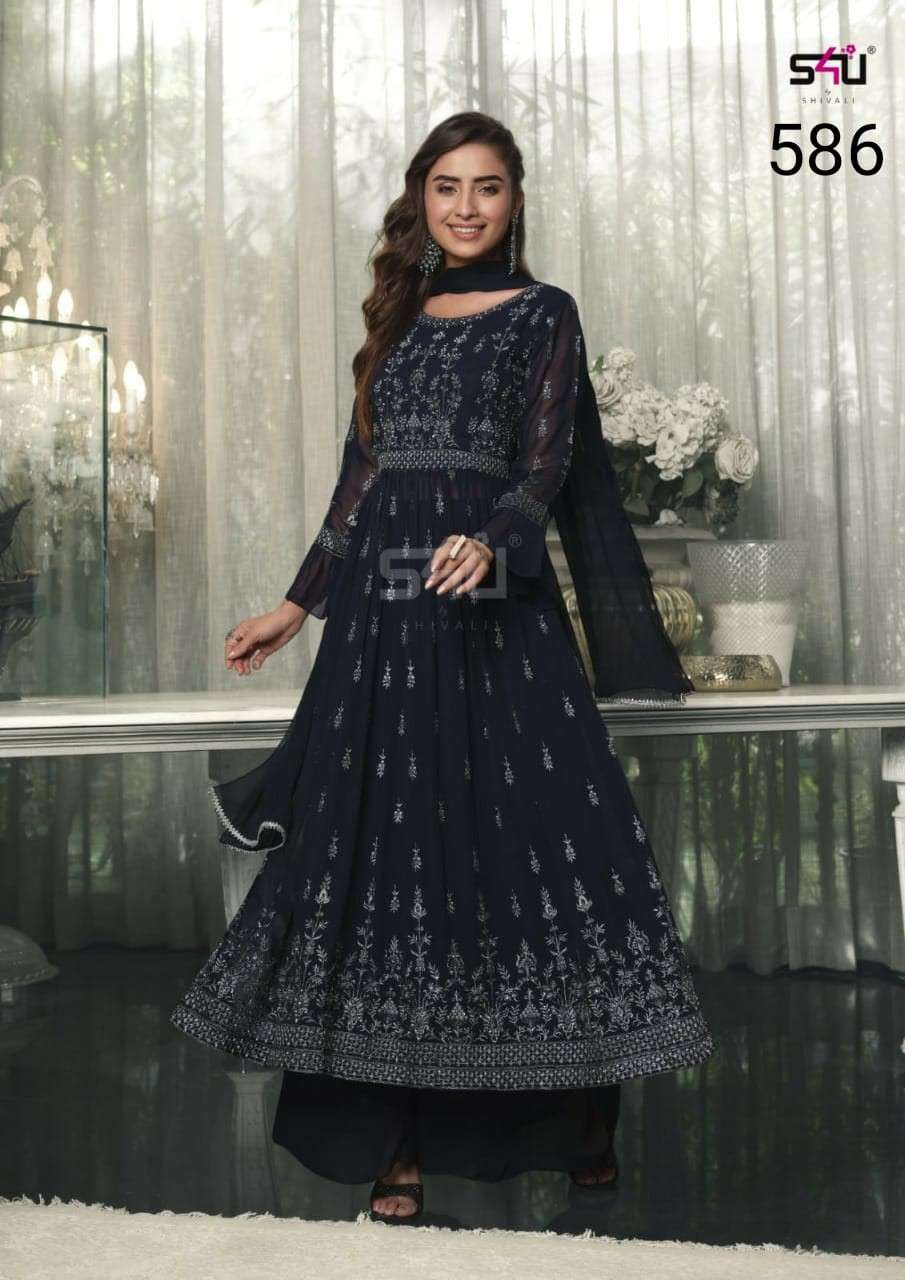s4u 586 designer wedding collection kurti catalogue online shopping surat 