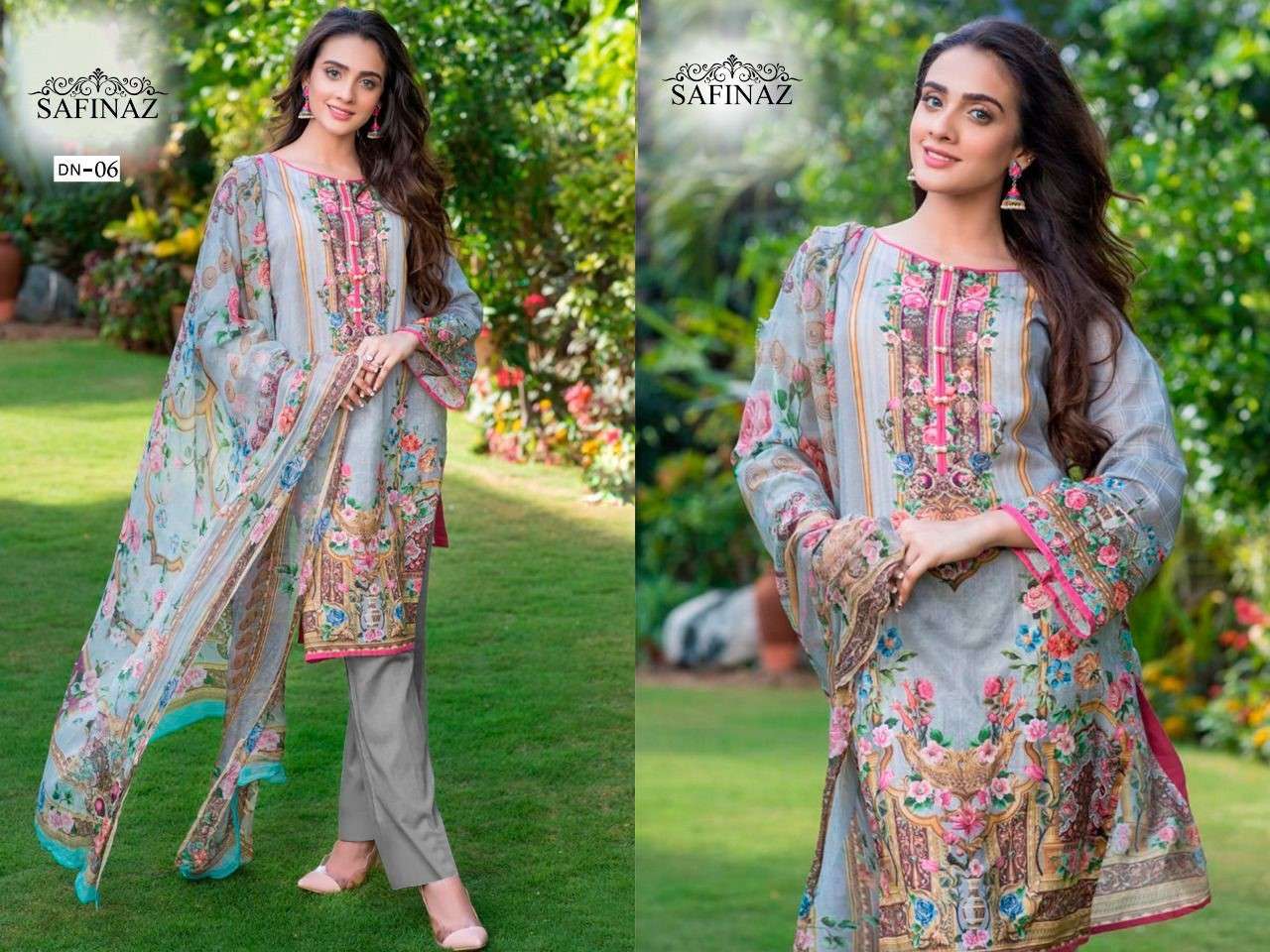 safeenaz zoohra soft cotton daily wear pakistani salwar kameez wholesale price surat