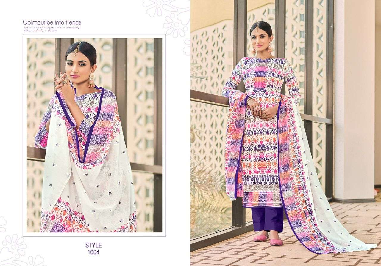 seltos lifestyle mirella 1001-1008 series cambric cotton salwar kameez at pratham exports surat