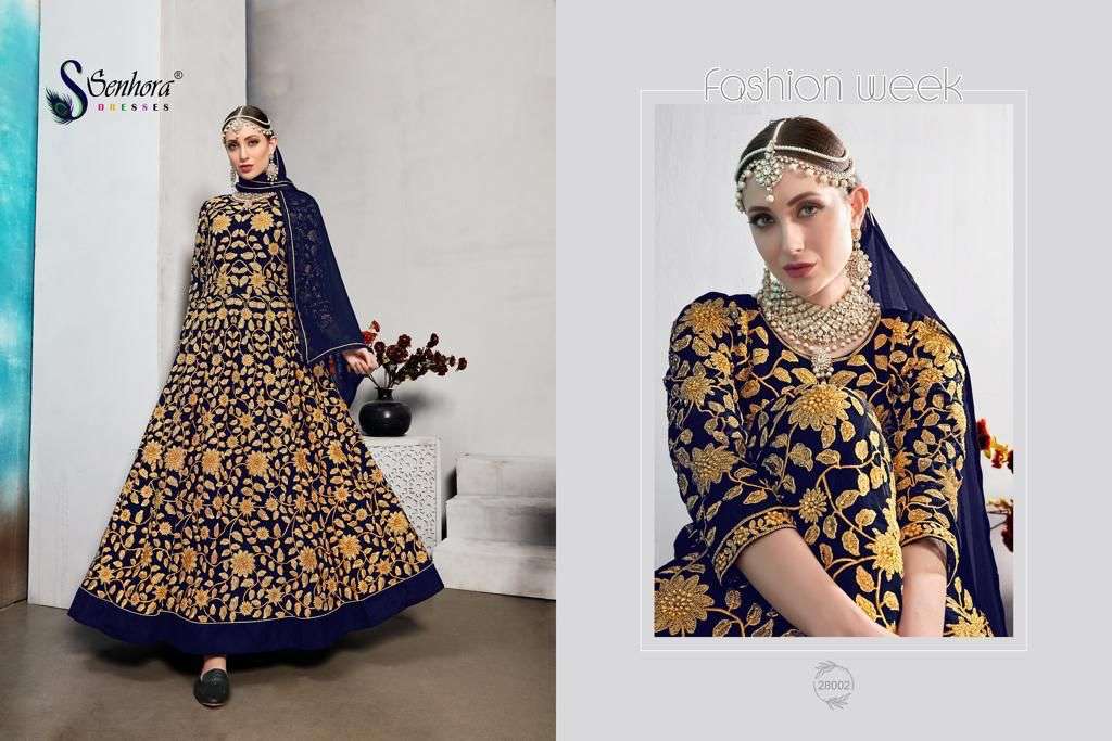 senhora mahek vol 28 28001-28003 series real georgette embrodered salwar kameez wholesale price surat