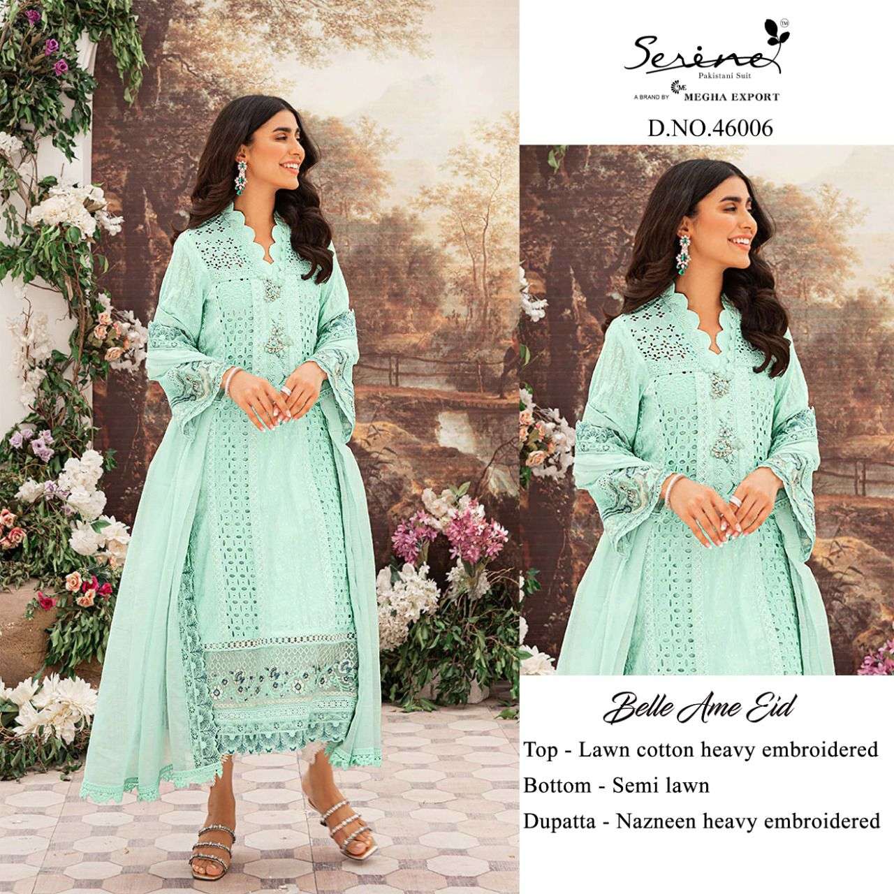 serene belle ame eid 46001-46006 series pakistani salwar kameez wholesale price surat