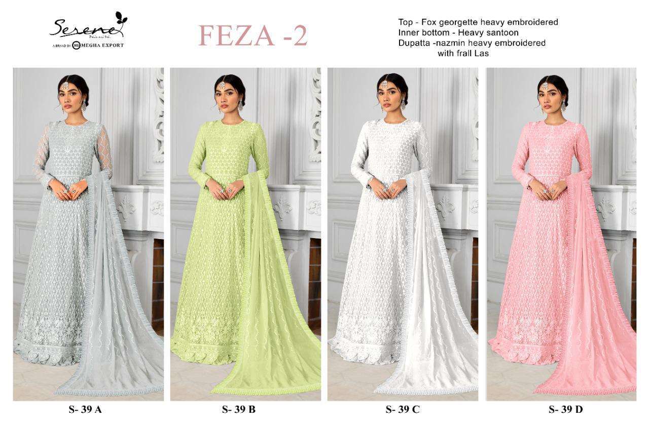 serene feza vol 2 colour edition fancy pakistani salwar suits collection wholesale price surat