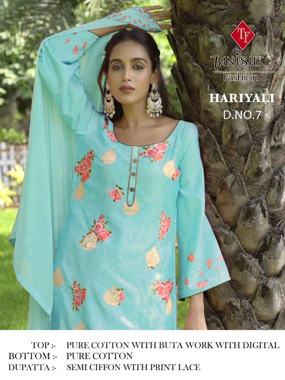 tanishk fashion hariyali pure cotton fancy embroidered salwar kameez wholesale price surat