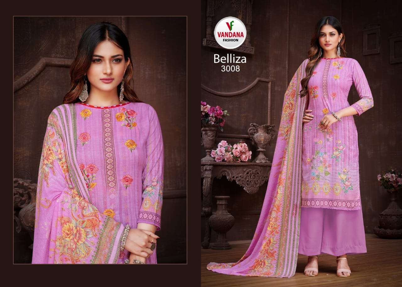 vandana fashion belliza vol 3 heavy cotton dress material collection at pratham exports surat