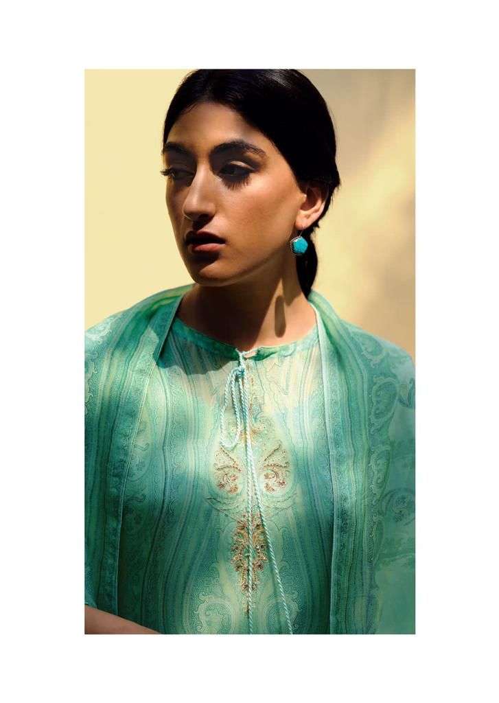 varsha fashion saira catalogue viscose with organza fabrics designer salwar kameez surat