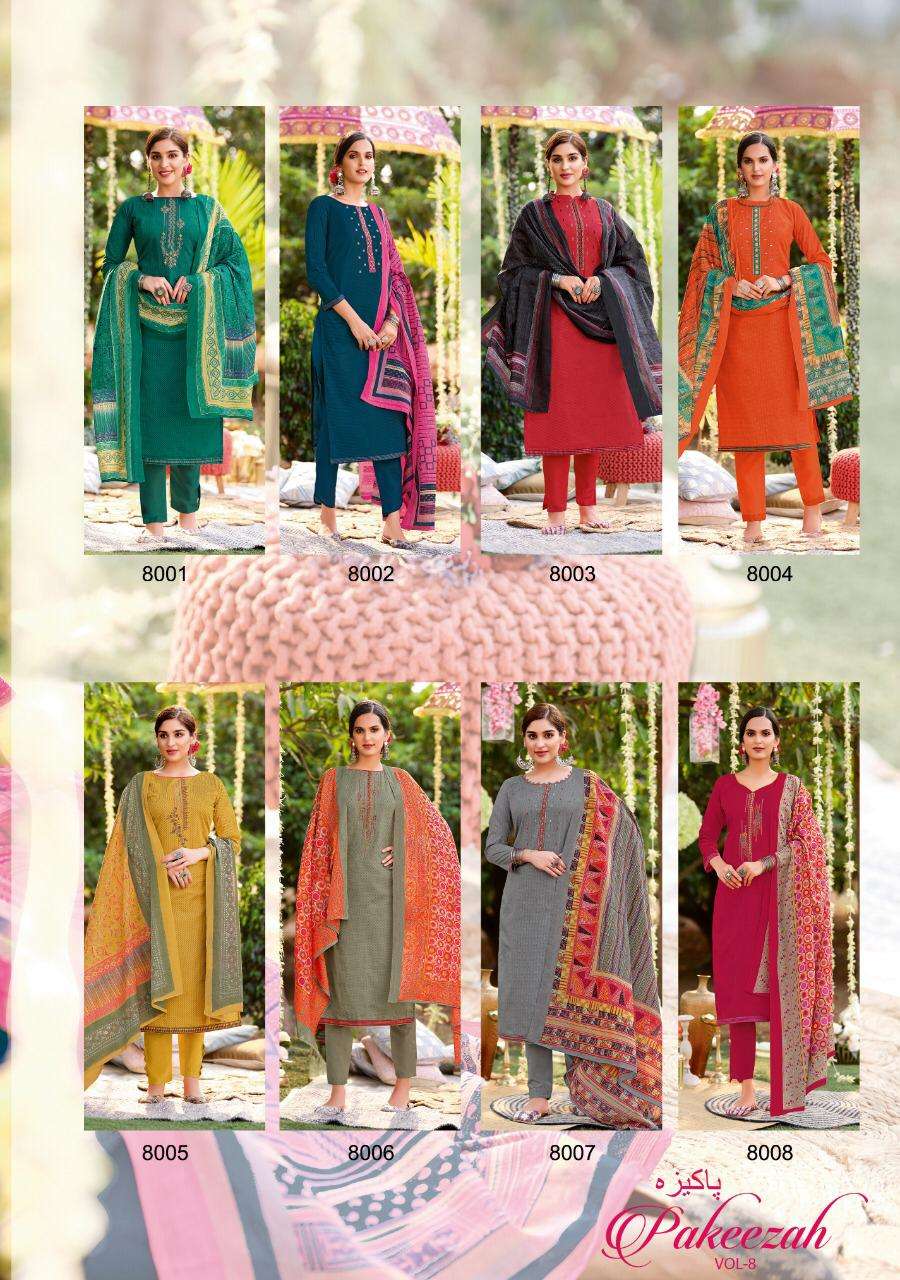 vastu tex pakeezah vol 8 cotton lawn dress material collection wholesale price surat