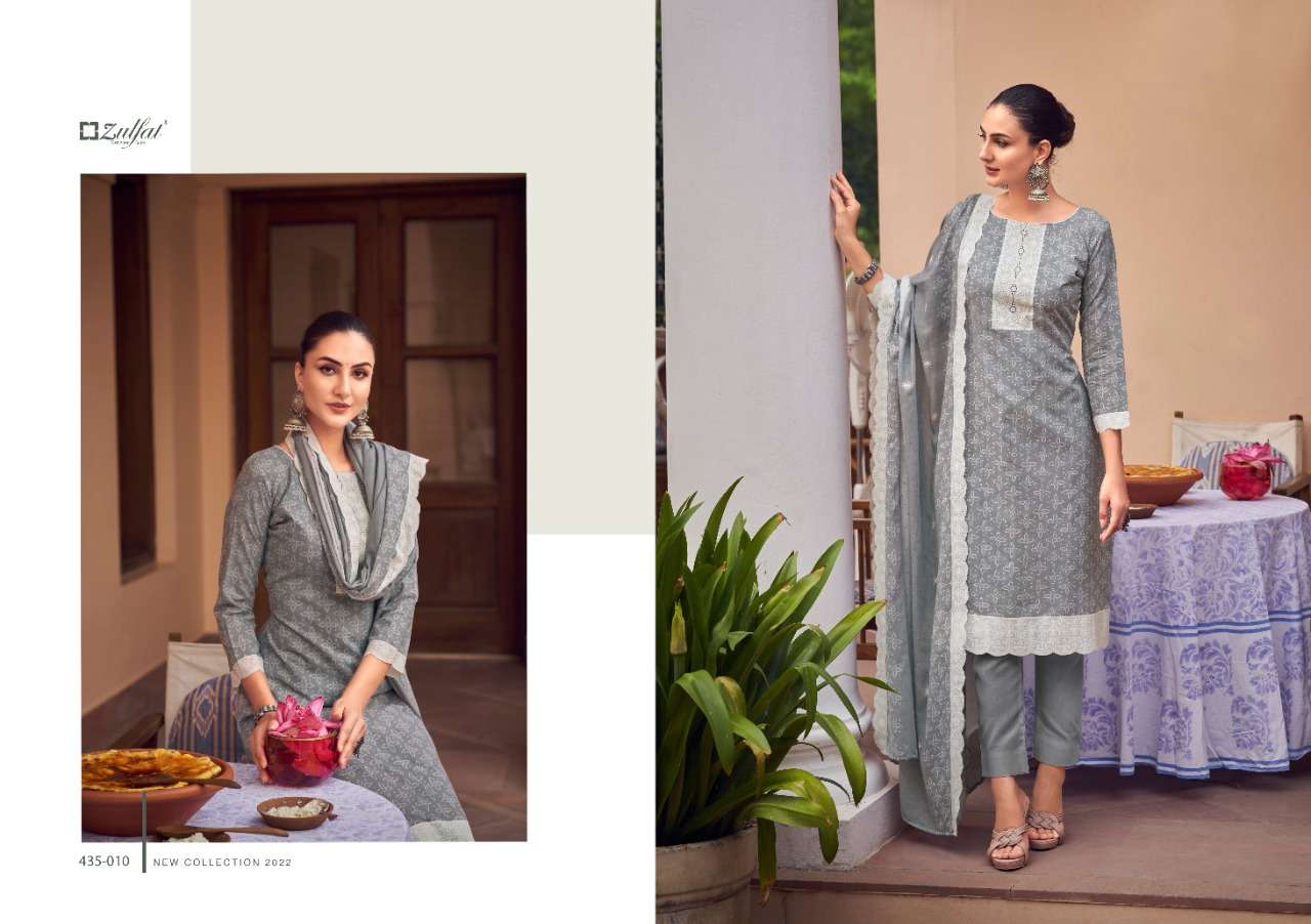 zulfat designer saumya catalogue pure cotton with printed dress material at pratham exports