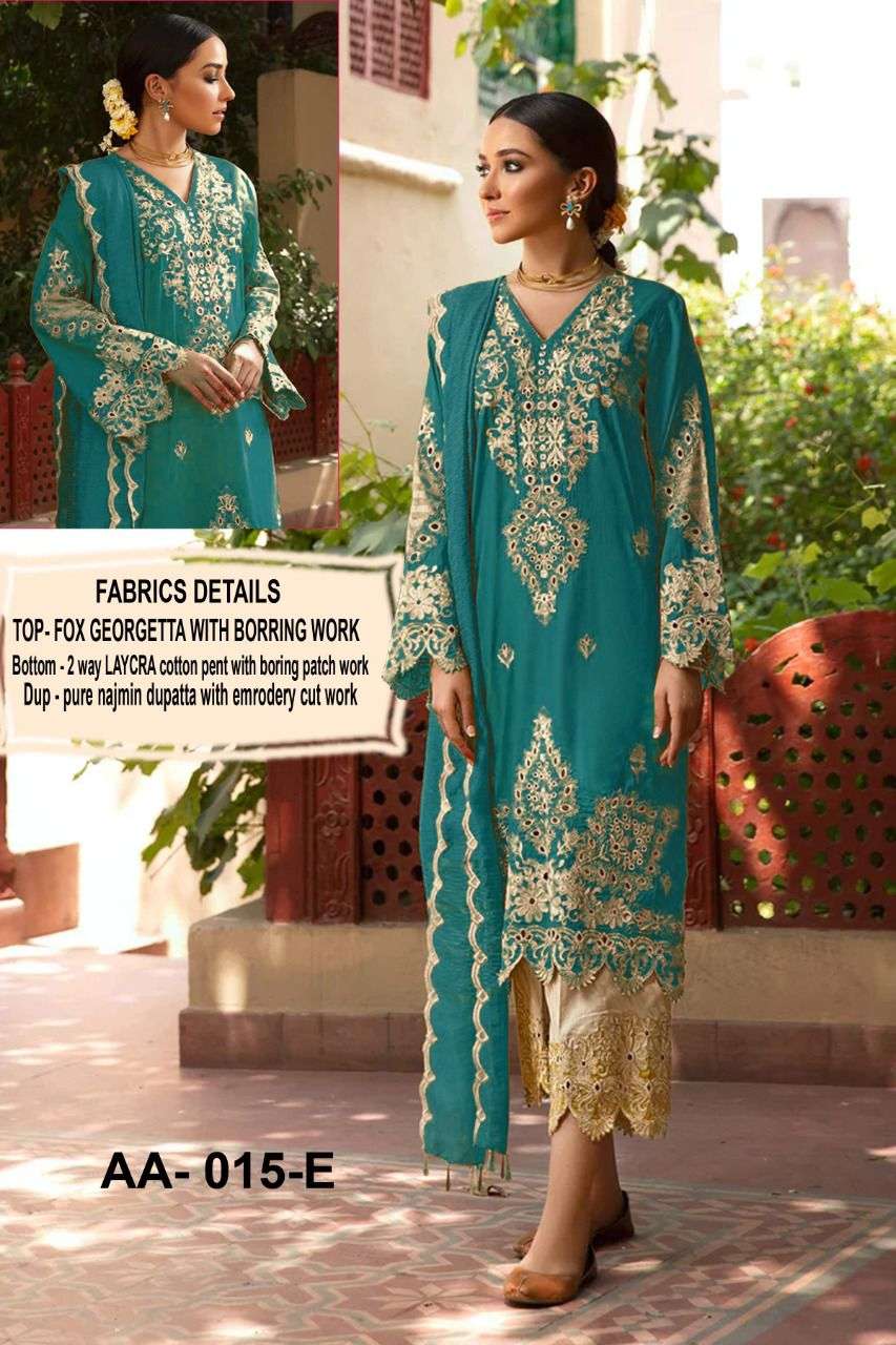 aarsh 015 colour series georgette heavy embroidered salwar kameez wholesale price surat