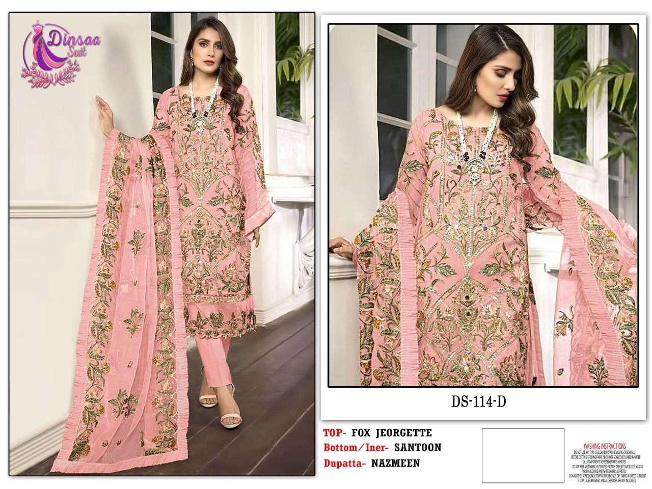 dinaa suits 114 colour edition georgette salwar kameez wholesale price surat