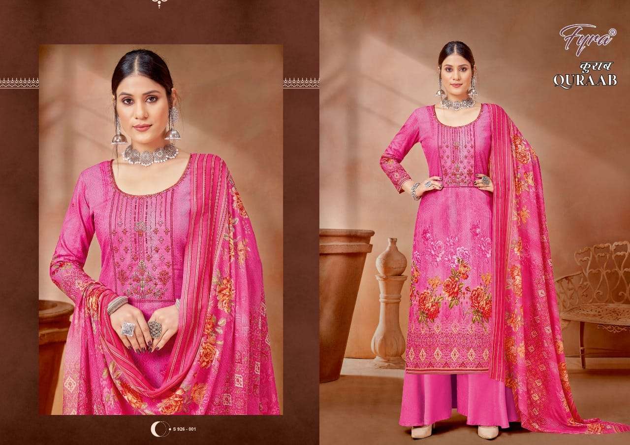 fyra designing quraab 926-001to926-010 series cambric cotton salwar kameez wholesale price surat