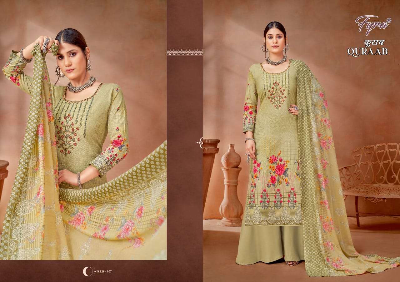 fyra designing quraab 926-001to926-010 series cambric cotton salwar kameez wholesale price surat