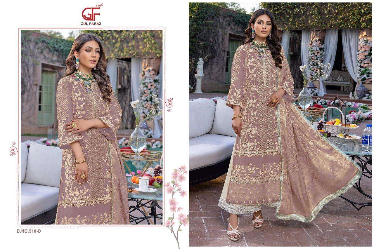 gulfaraz azure vol 3 510 colour edition faux georgette embroidered salwar kameez surat