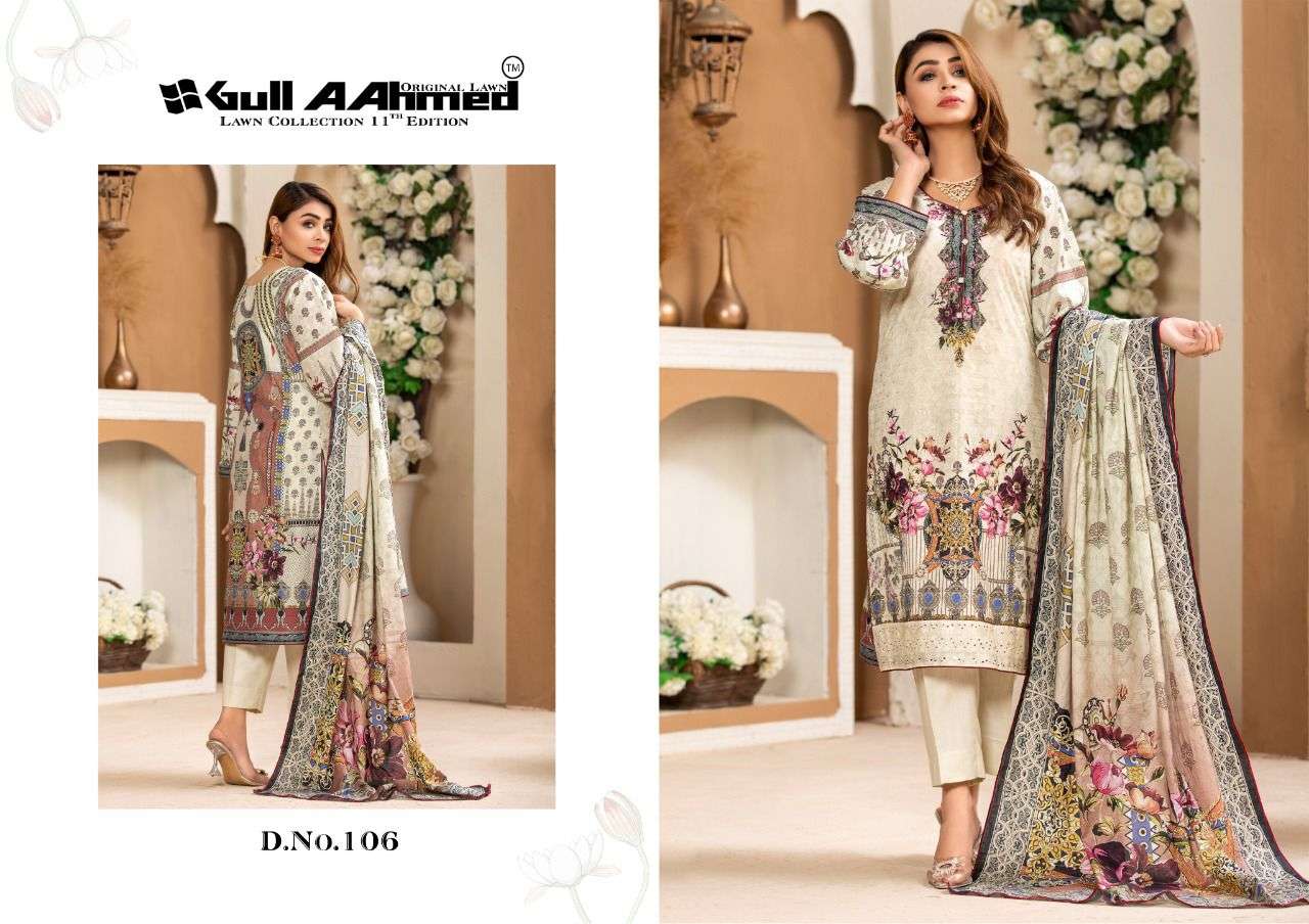 gull ahmed lawn collection vol 11 pure lawn salwar kameez online wholesale price supplier surat