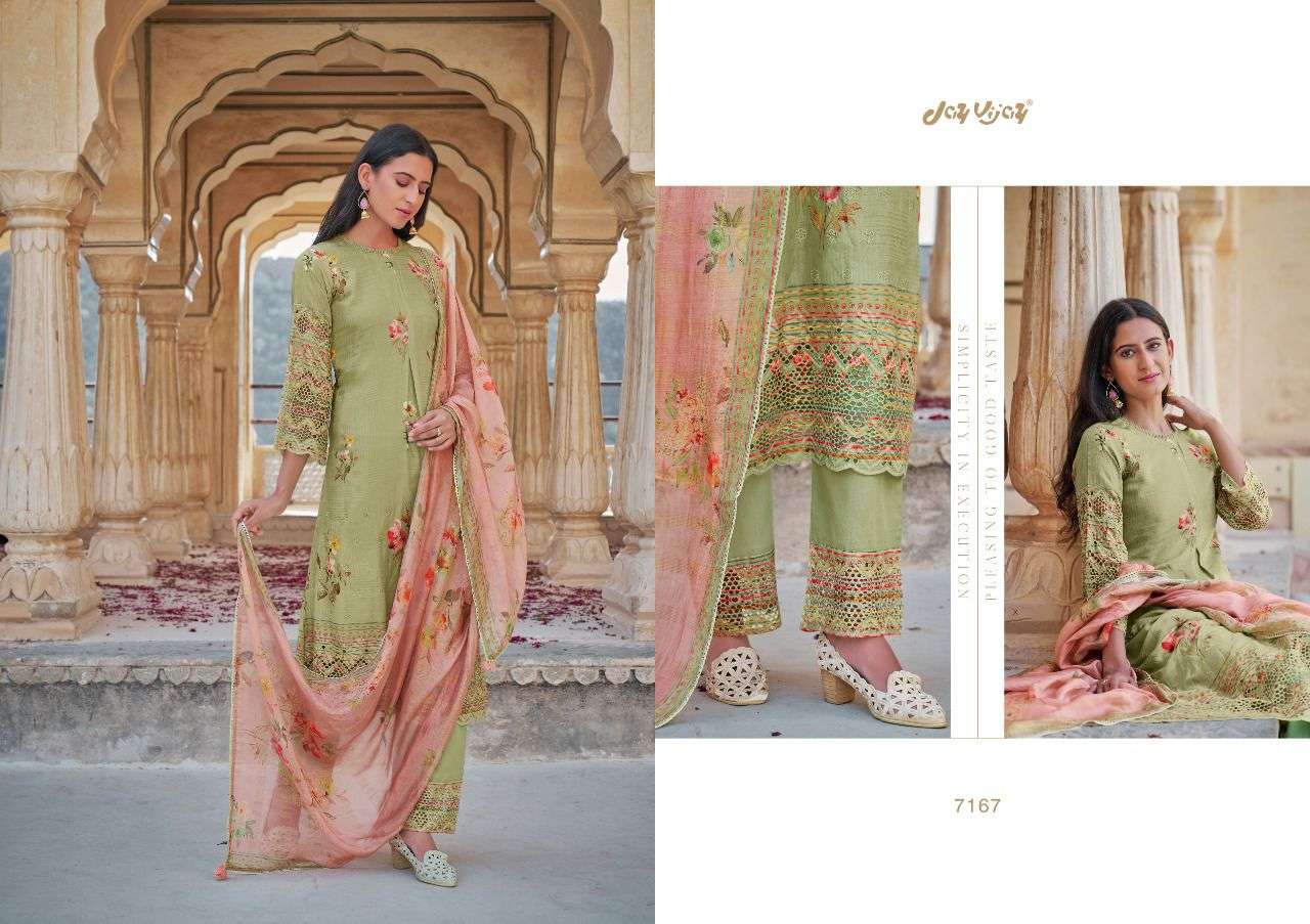 jayvijay pariza 7161-7170 designer look punjabi dress material wholesale price surat