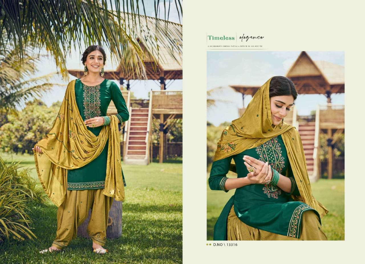 kalaroop fashion of patiyala vol 33 13316-13323 series jam silk embroidered salwar kameez surat