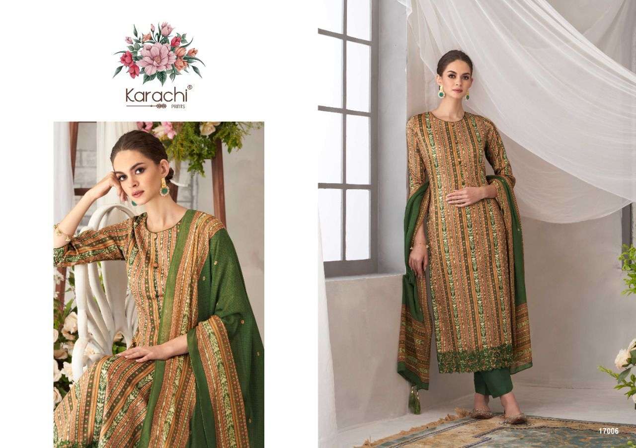 karachi prints jasmine pure jam silk printed punjabi dress material bets price supplier surat