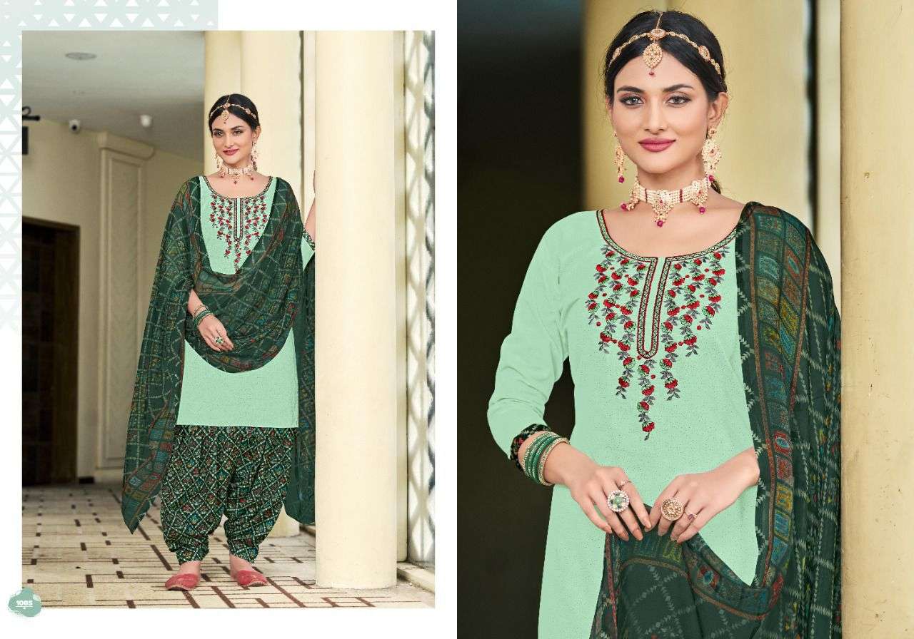 kayvee suits noor e patiyala 1001-1008 series pure cotton ladies dress material wholesale price surat