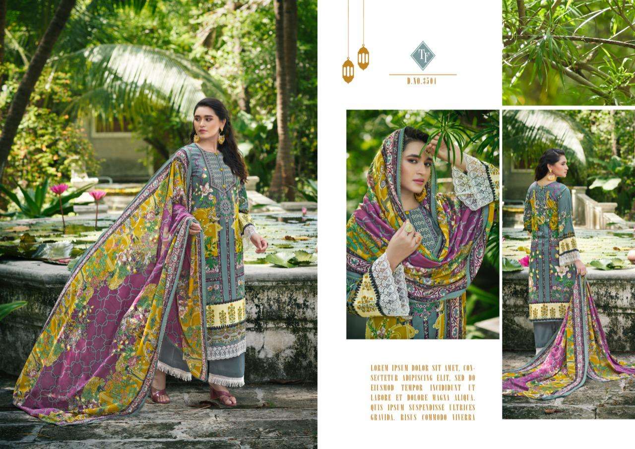 mehnoor by tanishk fashion 3501-3508 series cambric cotton designer dress material collection surat