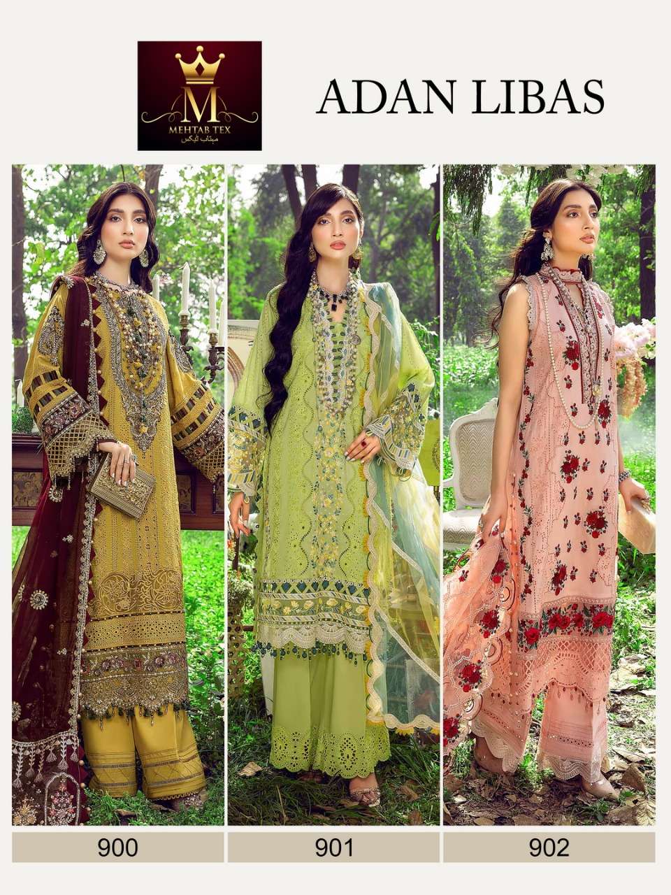mehtab adan libas catalog georgette heavy embroidered pakistani salwar kameez wholesale price surat