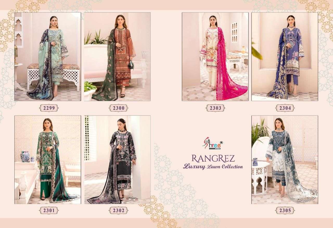 rangrez luxury lawn collection by shree fabs wholesale pakistani salwar suits collection surat