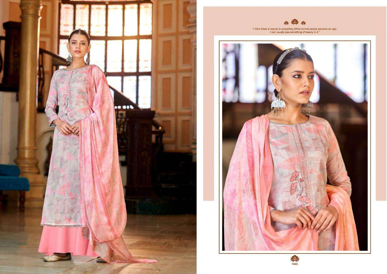 salvi fashion sukoon 1001-1008 series jam silk printed with work salwar kameez surat