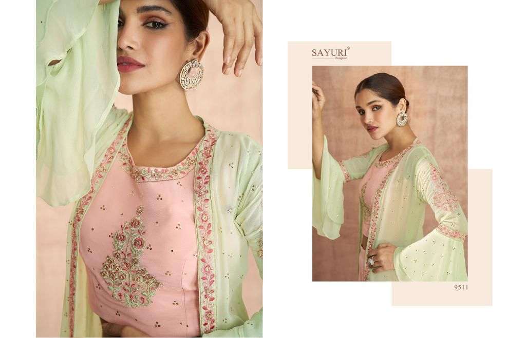 sayuri designer divine 9508-9512 series party wear salwar kameez wholesale price surat
