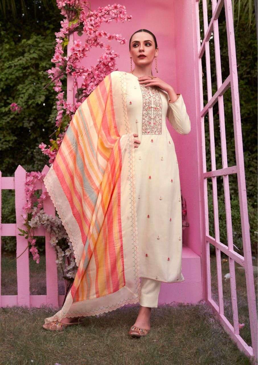 shurooq glorena 10077-10080 series pure muslin elegant embroidered salwar kameez surat