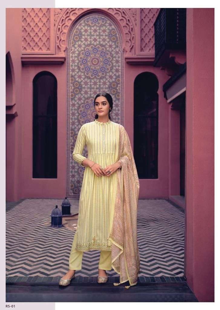 varsha fashion riasha south cotton with embroidered dress material collection wholesale price surat