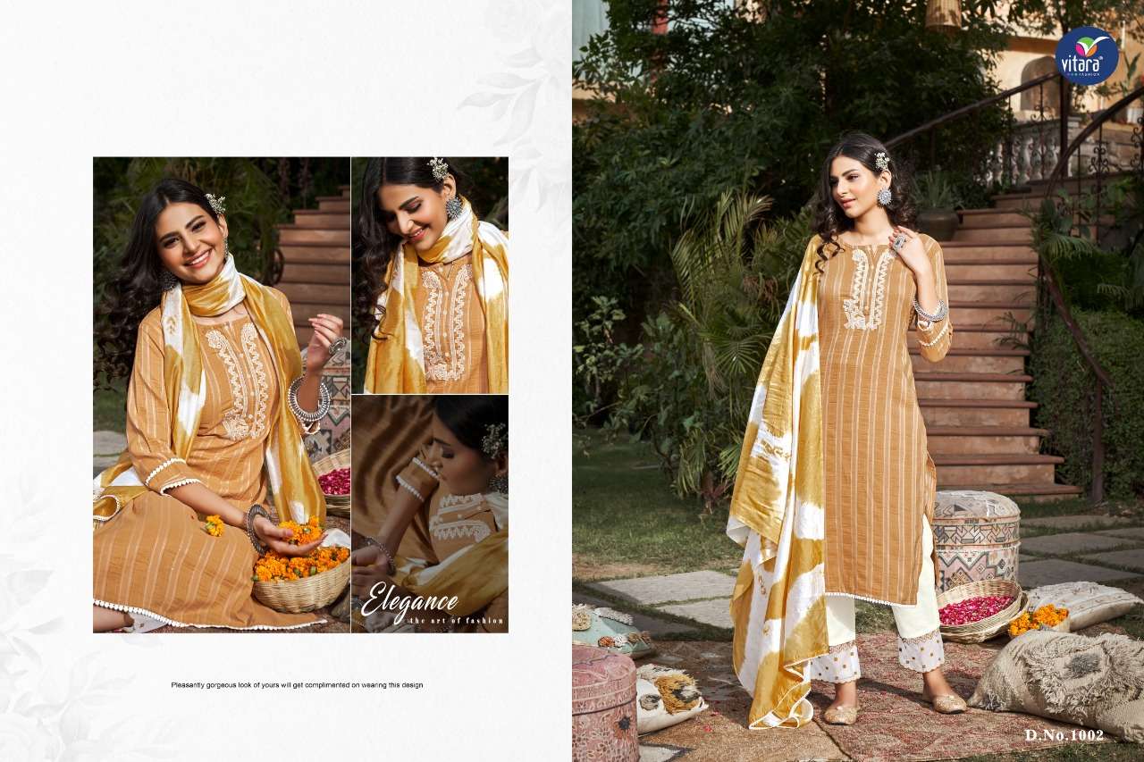 vitara fashion vernika 1001-1004 series kadambari silk designer kurtis wholesale price surat