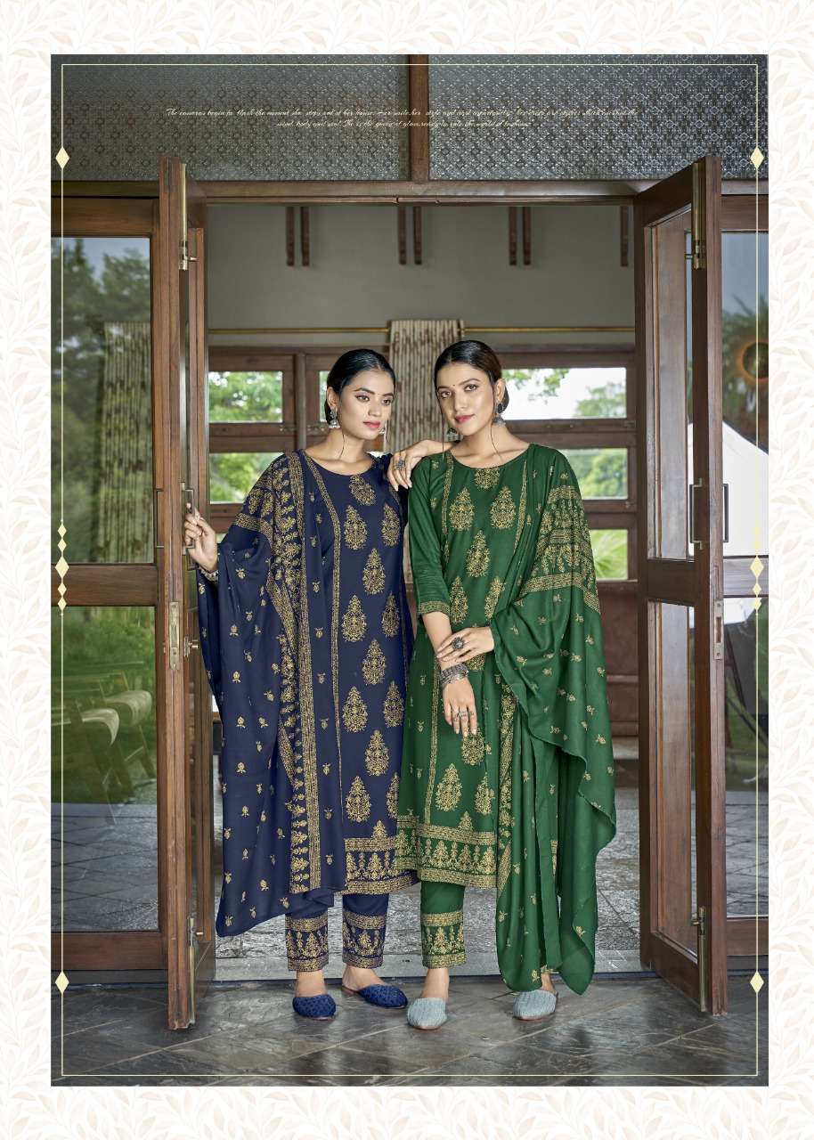 banwery prachi vol-2 1001-1006 series rayon fancy embroidered formal style stich salwar kameez surat