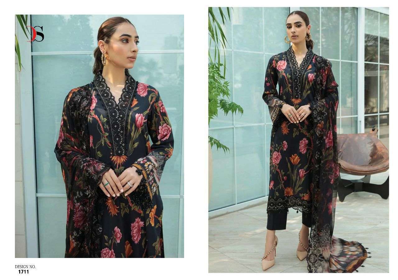deepsy suits chunari lawn mini nx pure cotton with embroidered salwar kameez surat
