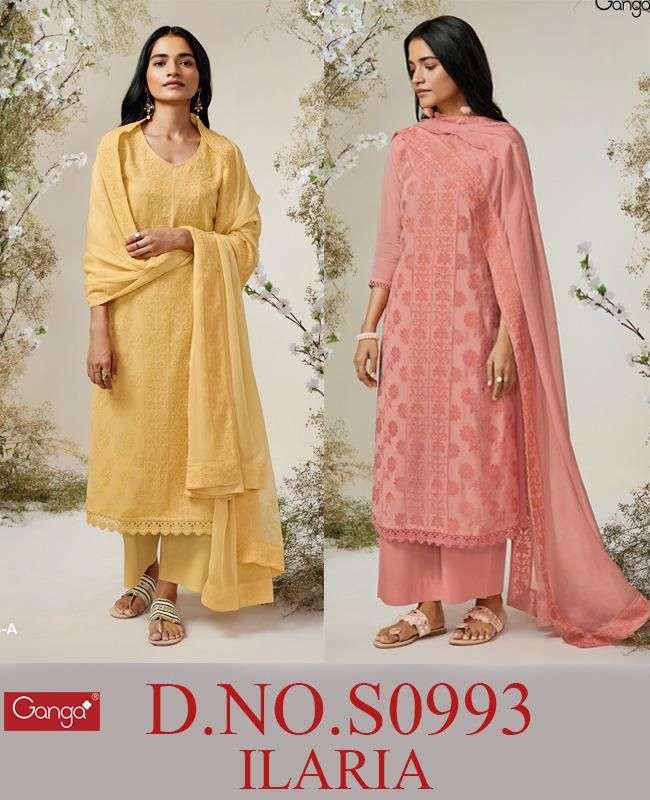 Ganga Unstitched Premium Cotton Women Salwar Suit Set – Stilento