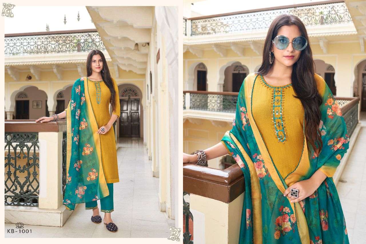 hariyaali karaabi 1001-1006 series fancy silk designer stich salwar kameez wholesale price surat