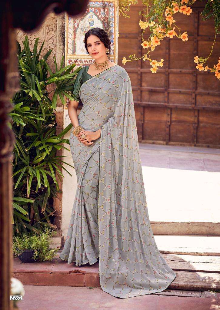 kashvi creation aakruti vol 2 2281-2280 series georgette formal look designer sarees wholesale price 
