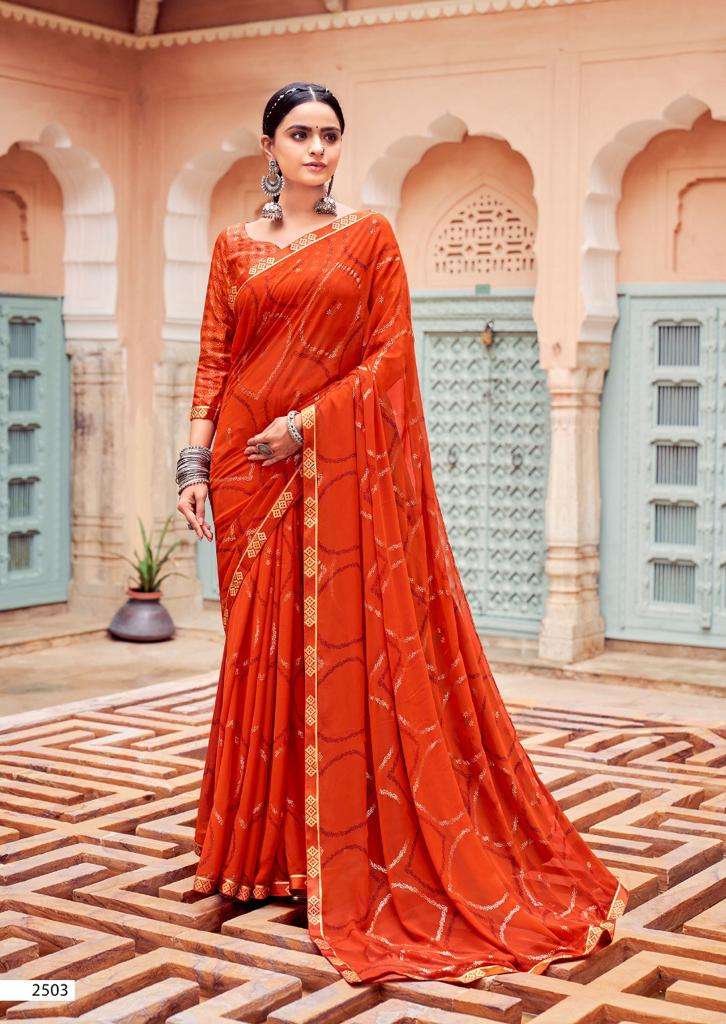 kashvi creation kalki 2501-2510 series georgette designer sarees best rate online seller suart textile