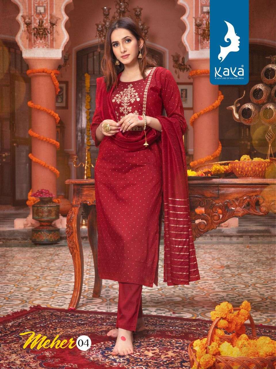 kaya kurti by meher silky slub designer kurti catalogue best price online seller surat