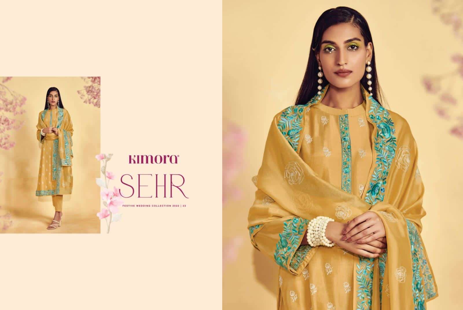 kimora fashion sehr 2021-2028 series pure soft silk fancy salwar kameez wholsale price 