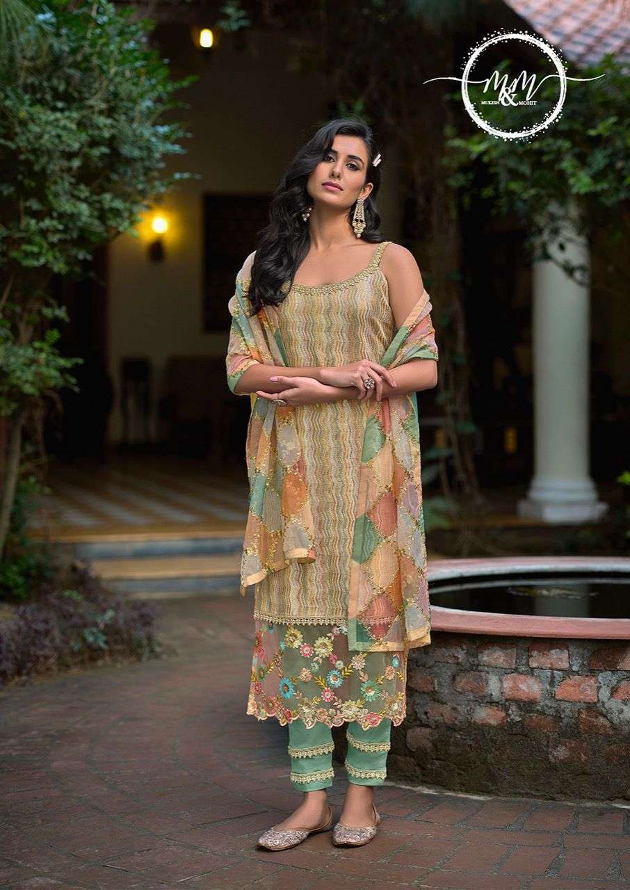 m and m pakistani dress sequance work fancy size set collection wholesale price 