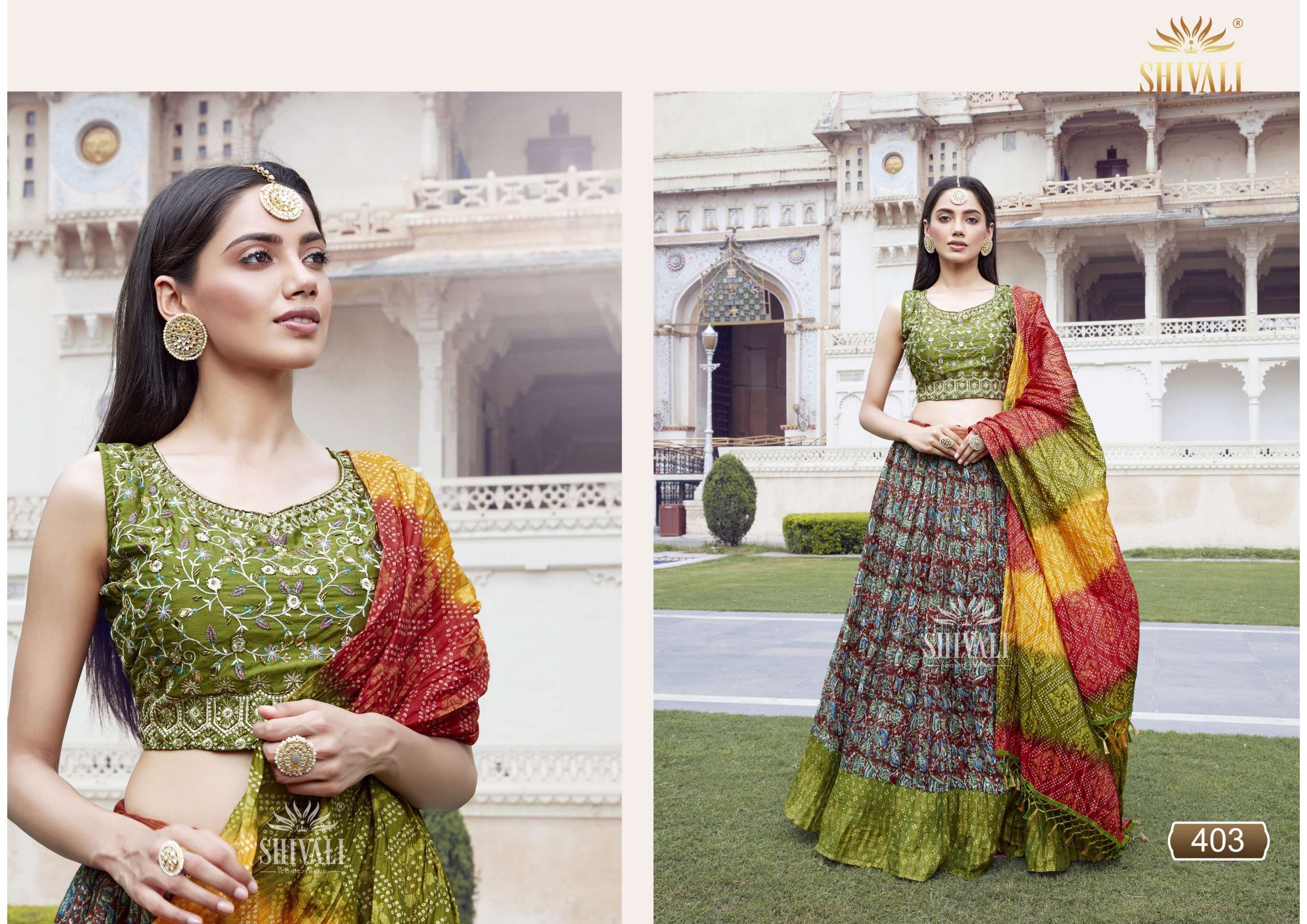 shivali s4 u riwaaz vol-4 401-405 series designer festive wear lehenga collection best price surat wholesaler 