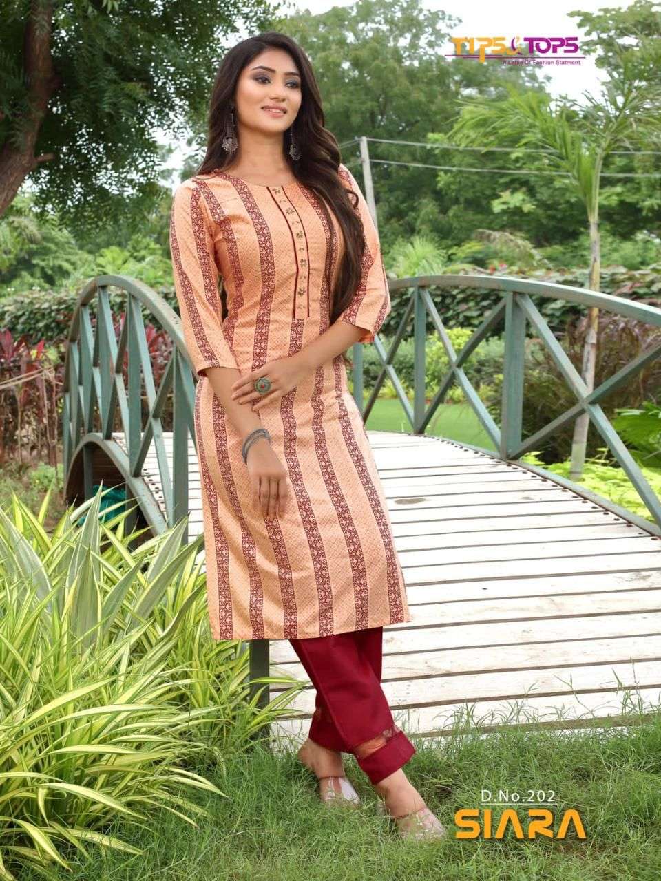 tips and tops siara vol 2 party wear heavy kurtis with pant wholesale price surat