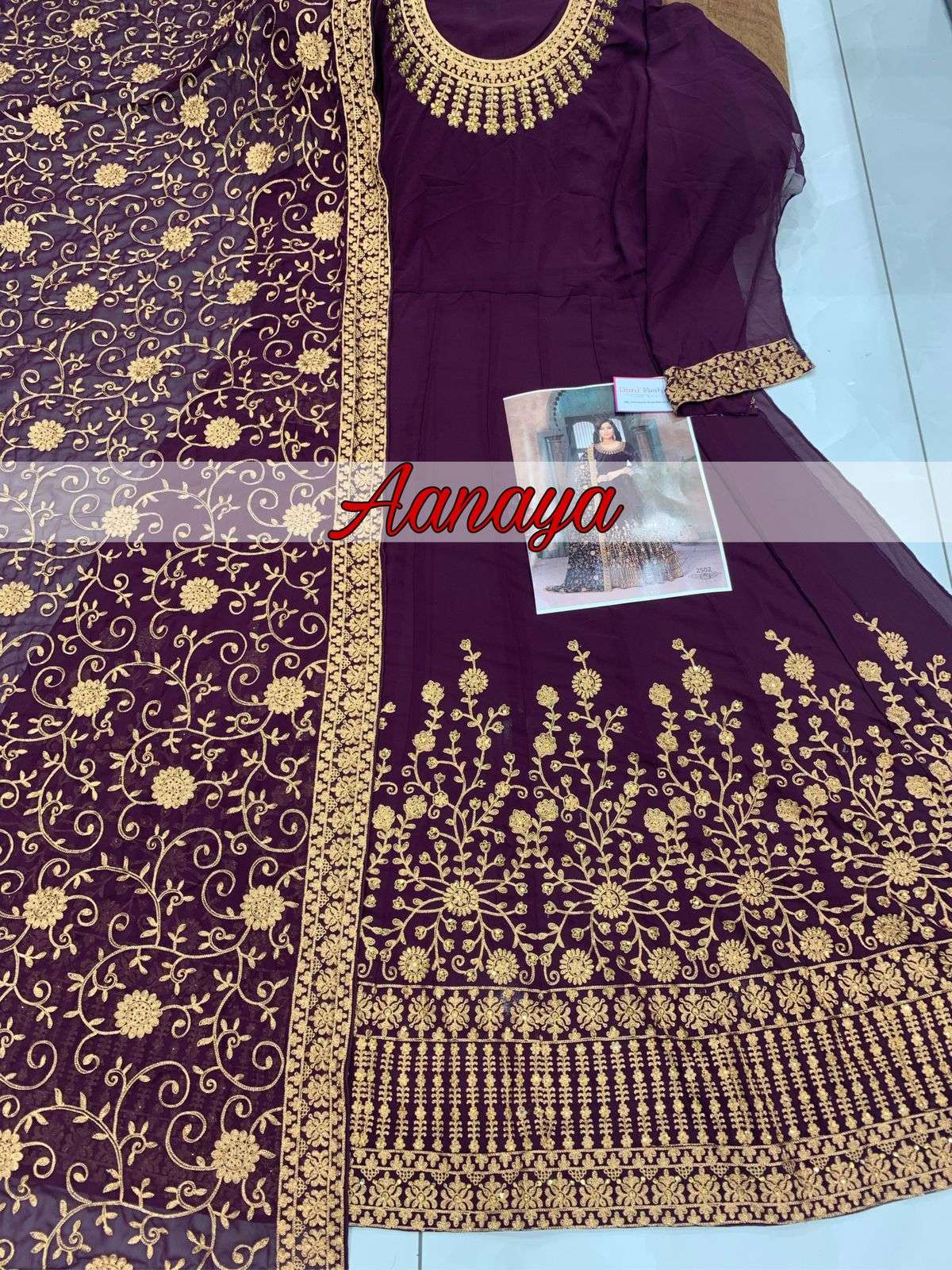 twisha aanaya vol 2500 georgette fancy embroidered salwar suits collection wholesale price surat