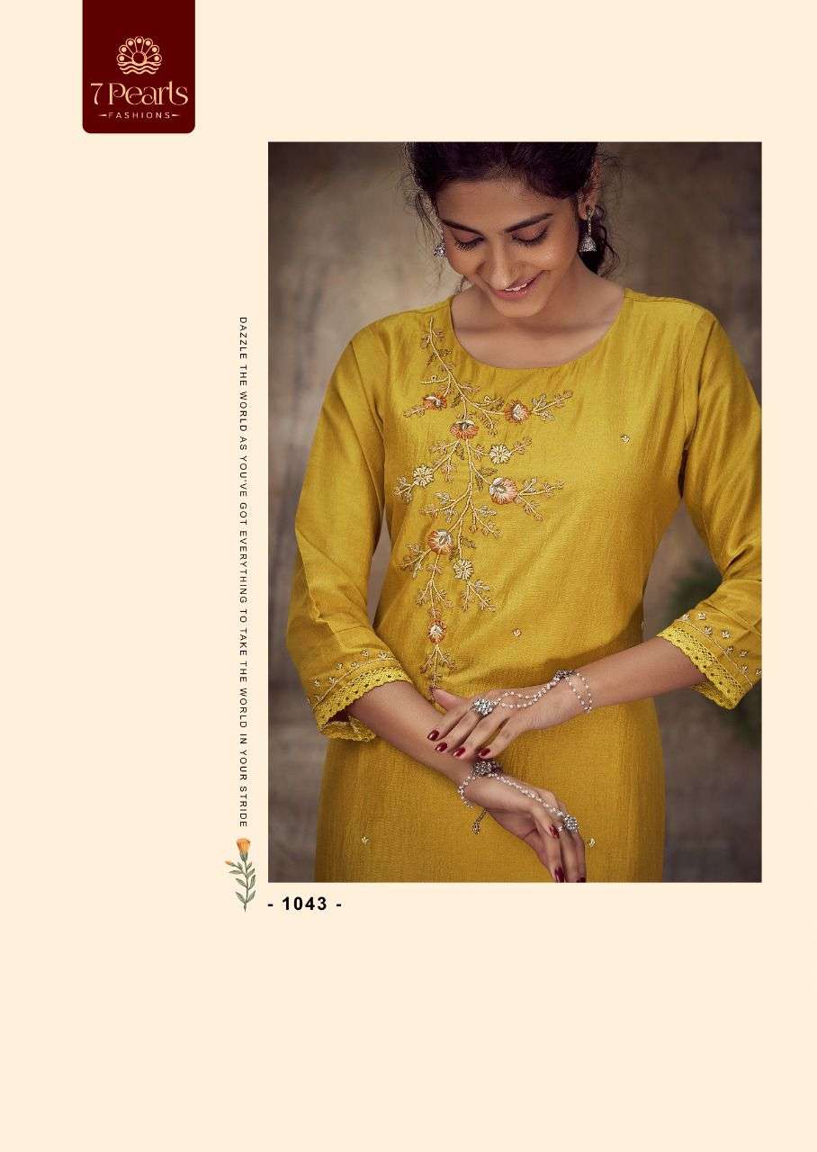 7 pearls vogue 1041-1046 series chinnon designer ready made salwar suits online price surat